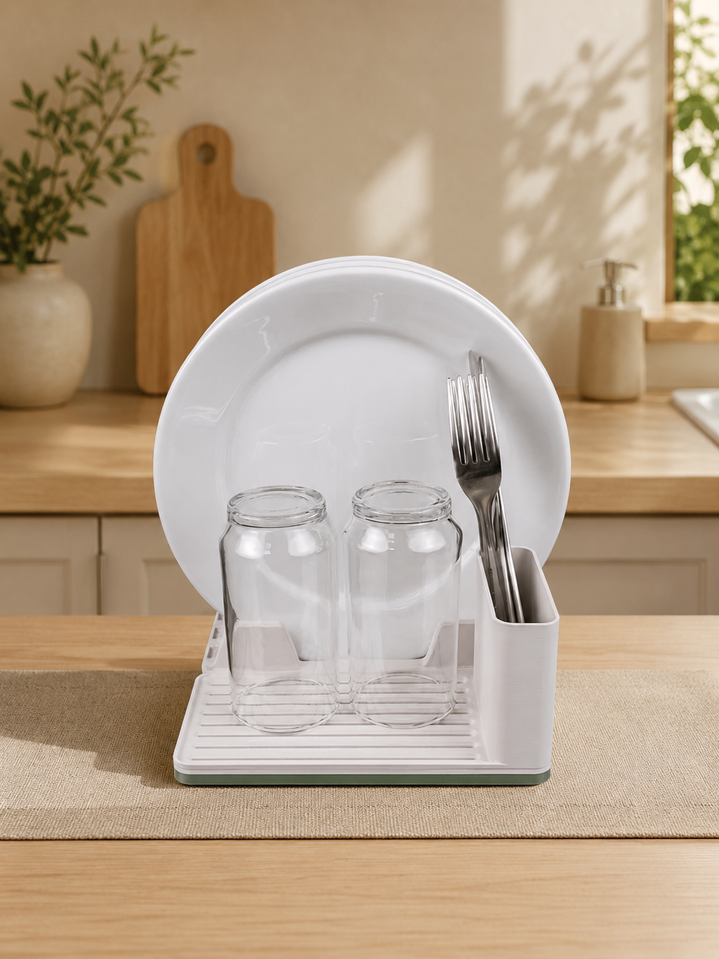 Compact Dish Drying Organizer