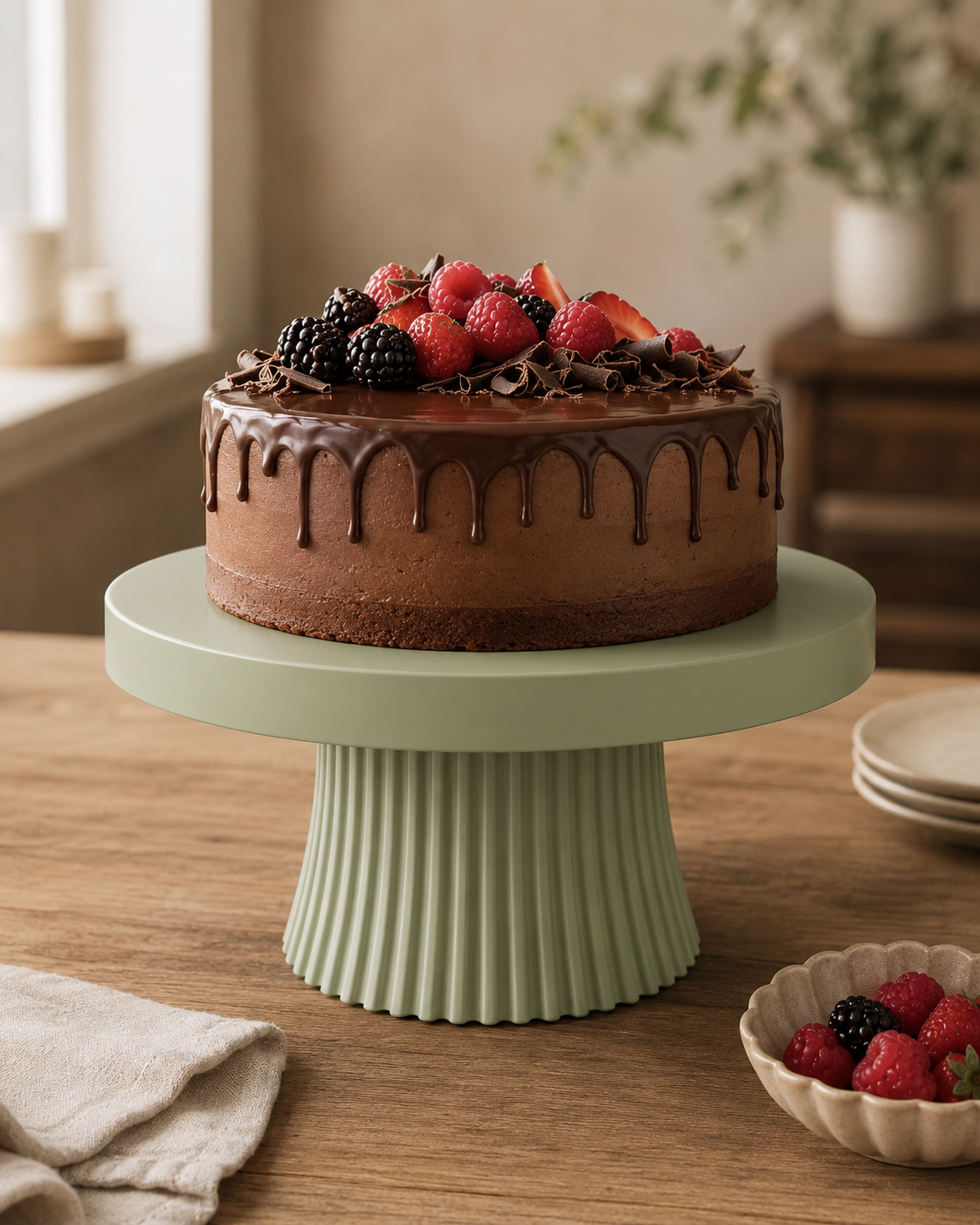 Ribbed Cake Stand